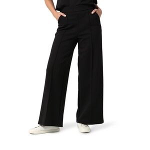 Lee Women’s Comfort Waist Wide Leg Slouch Pants Black Size XXL